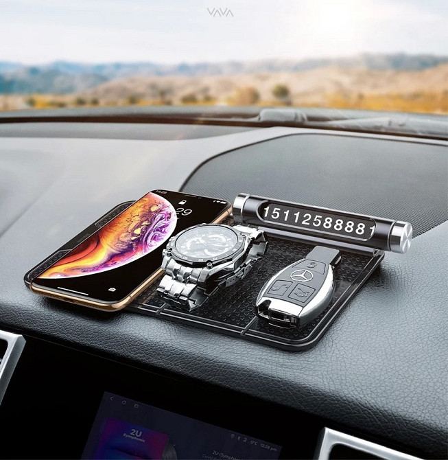 Антиковзний складаний килимок для телефона Baseus Folding Bracket Antiskid Pad SUWNT-01 (Чорний) Николаев - изображение 6