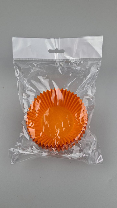 Тартолітка для кексів 140А кругла жовтогаряча D55 H42,5 (100 шт.) (1 уп.) Харків - фото 3