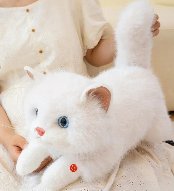 Преміум реалістична плюшева кішка-іграшка як жива ексклюзив 55 см. Харків - фото 7