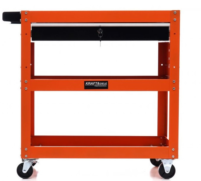 Візок металевий для інструментів 3 полиці на колесах Kraft&Dele (KD366) Нововолинськ - фото 3