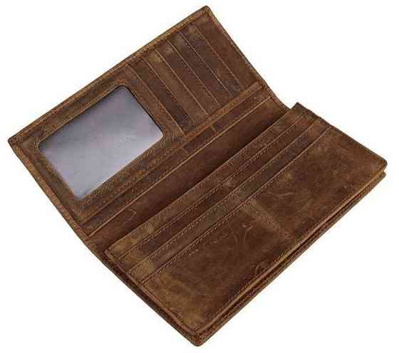 Купюрник мужской кожаный Коричневый (Vintage) Киев
