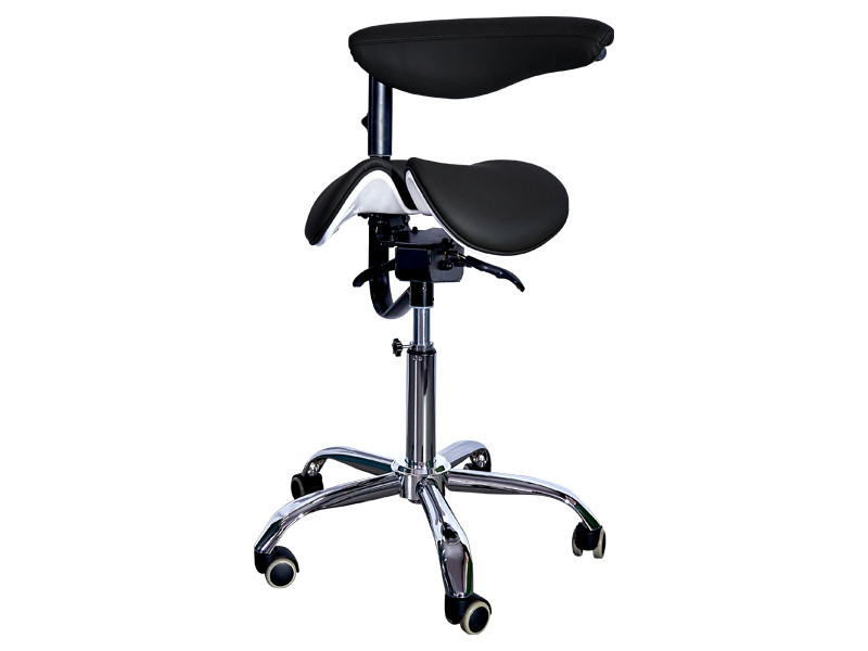 Стілець-сідло для майстра 8016-2, зі спинкою, роздільне сидіння, 3 регулювання Київ - фото 4