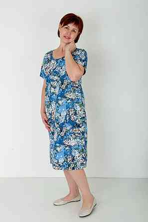 Женское платье летнее хлопок с цветочным принтом разноцветный Киев