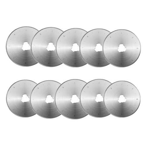 Лезвие запасное 28мм для роликового ножа, пэчворка, 10шт в кейсе Винница - изображение 3