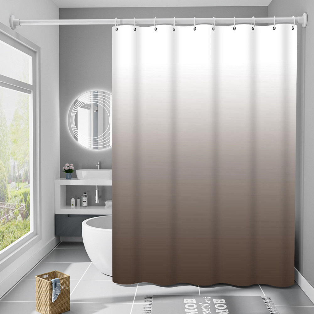 Шторка для ванни з поліестеру водонепроникна Bathlux 180x180 см з кільцями, фіранка для ванної кімнати Кам'янець-Подільський - фото 1