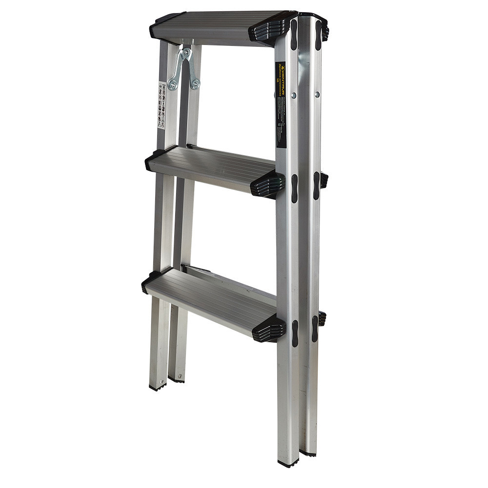 Драбина алюмінієва двостороння Кентавр 3Д Харків - фото 3