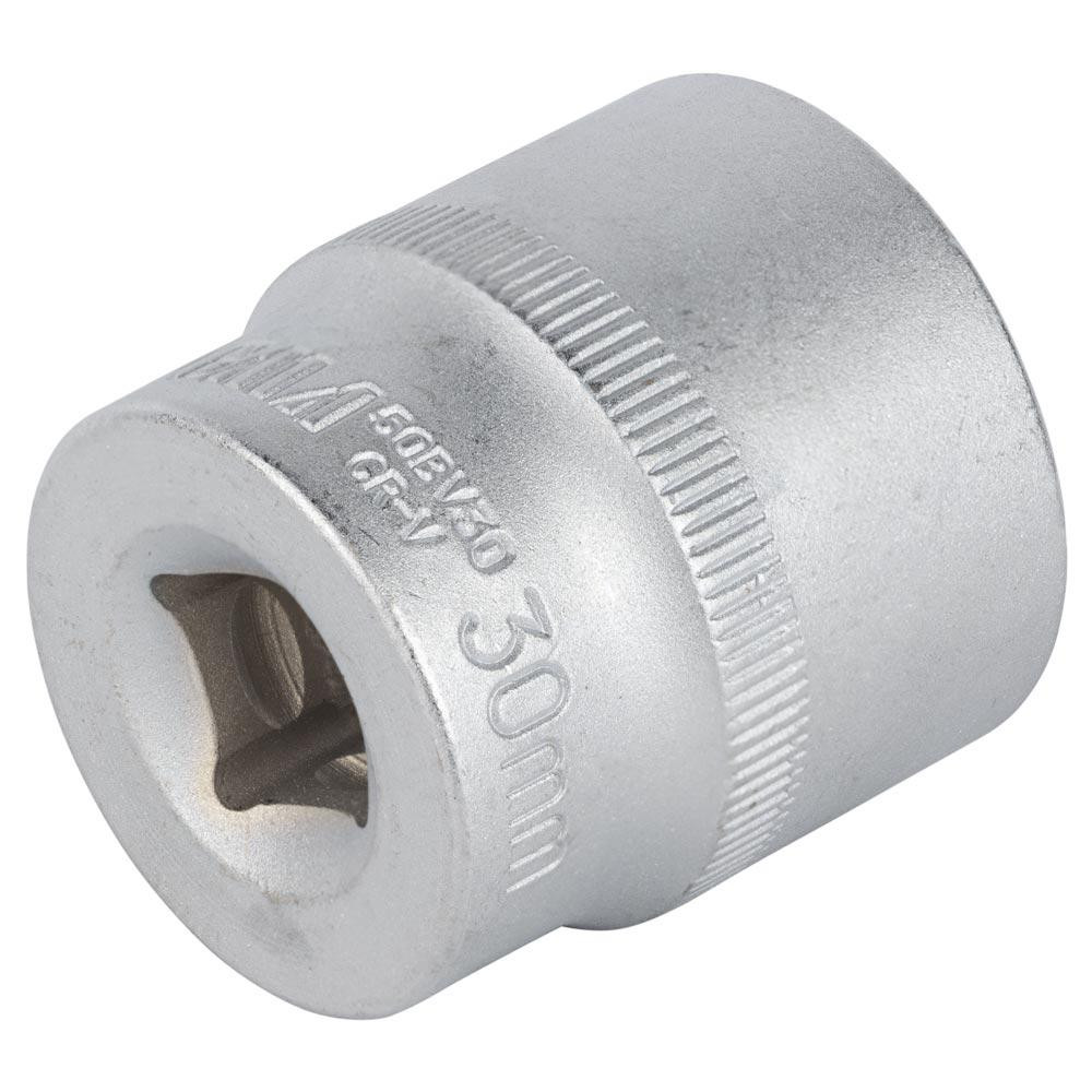 Насадка шестигранна коротка 1/2" 30 мм CrV mid SIGMA (6071301) Київ - фото 4