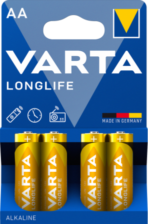 Батарейка пальчик VARTA LONGLIFE AA 1.5V блістер 4 шт Рівне