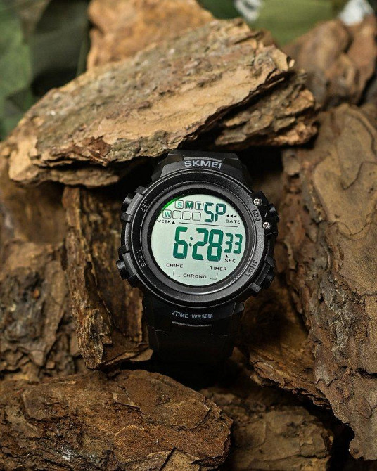 Skmei Чоловічий водостійкий тактичний годинник Skmei black Одеса - фото 1