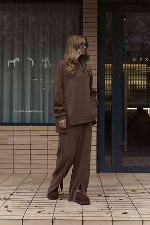 Жіночий теплий базовий костюм двійка з двосторонньої ангори Одеса