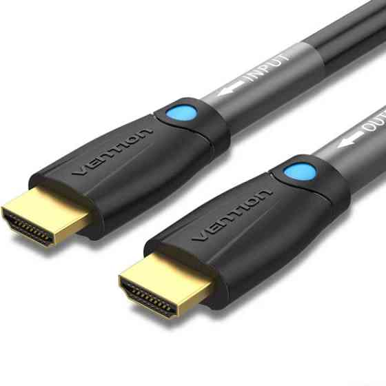 Кабель HDMI M - M, 10.0 м, V2.0, Engineering 4K 60Гц 18Gbps HD 7.1  PVC Black Vention Винница