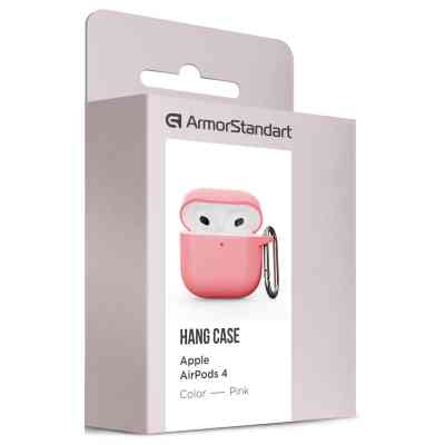 Чехол для наушников Armorstandart Hang Case для Apple AirPods 4 Pink (ARM81290) Винница