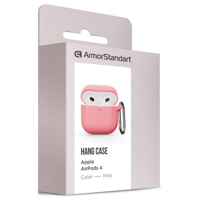 Чехол для наушников Armorstandart Hang Case для Apple AirPods 4 Pink (ARM81290) Винница - изображение 3