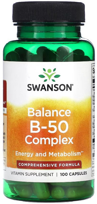 Комплекс витаминов  B-50 Swanson Balance B-50 Complex 100 caps Киев - изображение 1