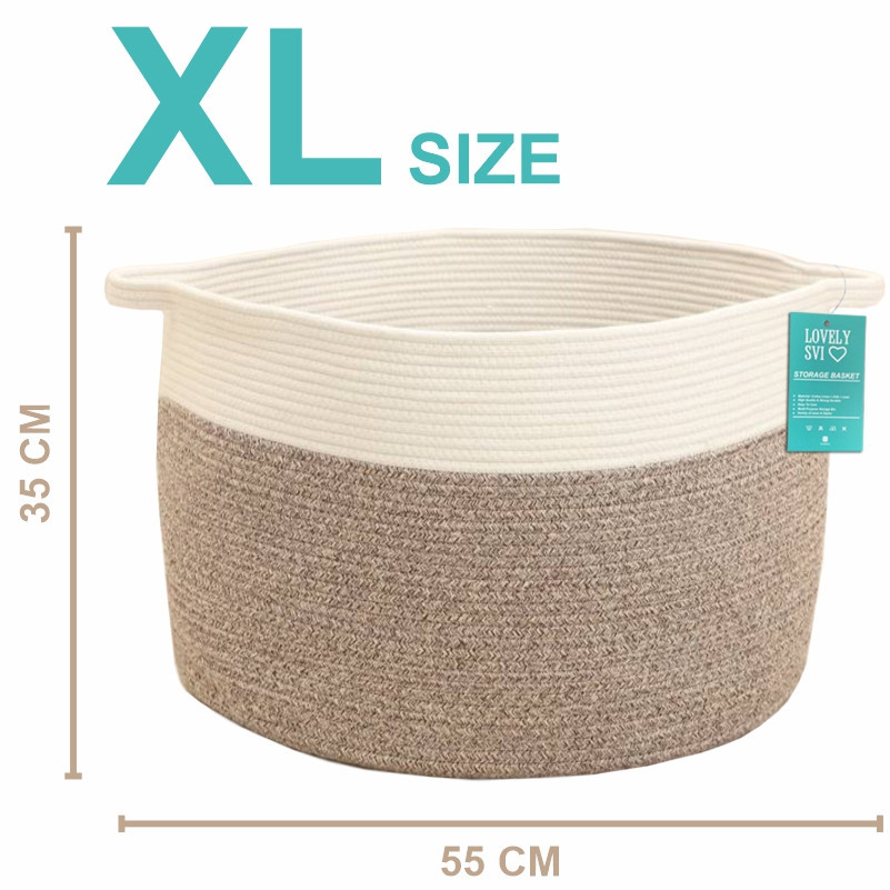 Корзина Органайзер Lovely Svi для хранения белья или игрушек 55 х 35 Светло-коричневый Киев - изображение 4