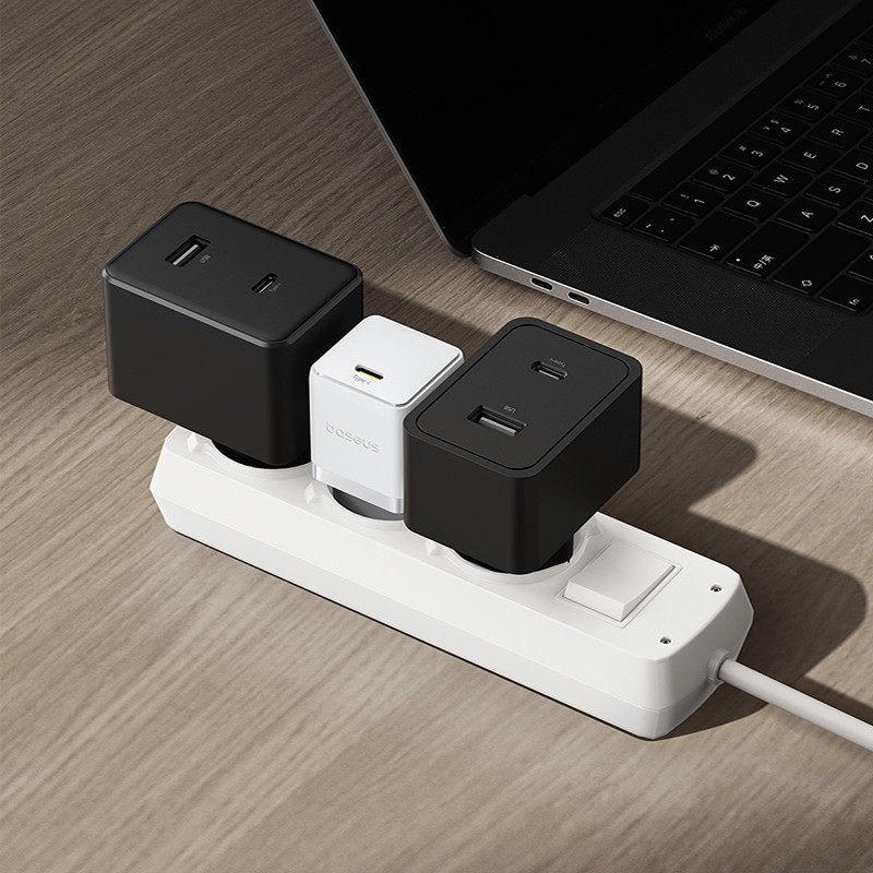 Мережевий зарядний пристрій Baseus Palm Fast Charger 1C 30W EU Moon White Одеса - фото 8