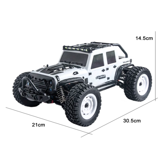 Радіокерована машинка Gantry 16103 4x4 1:16 70 км/год Li-Po 7.4V 1500mAh LED 2.4 ГГц Монстр Трак Білий Київ