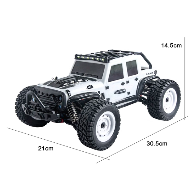 Радиоуправляемая машинка Gantry 16103 4x4 1:16 70 км/ч Li-Po 7.4V 1500mAh LED 2.4 ГГц Монстр Трак Белый Киев - изображение 3