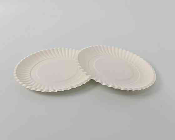 Тарілка паперова біла D-18 см (100)* (100 шт.) Харків