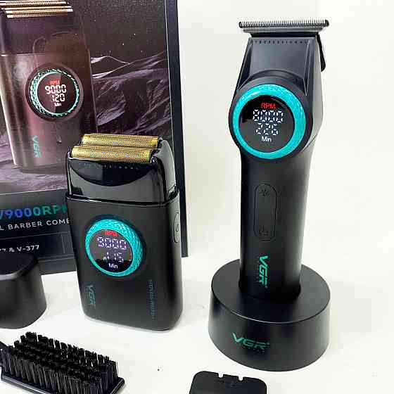 Машинка для стрижки волос и бритья VGR 2 в 1 V-977 V-377, Машинка для стрижки с мощным аккумулятором LZ-57 Львов