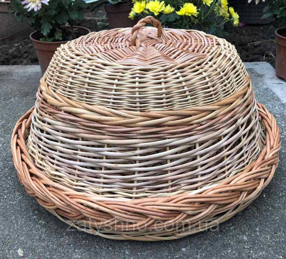 Хлебница плетеная с крышкой из лозы Киев - изображение 3