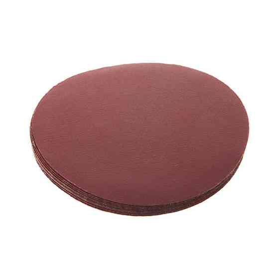 Круг наждаковий на липучці 125 мм, папір клас E, щільність 220 г/м², К320, 10 од. INTERTOOL BT-0567 Київ