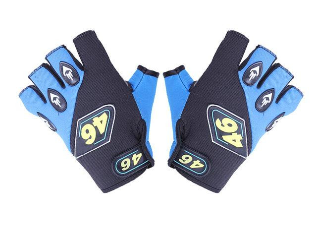 Мотоперчатки всесезонные без пальцев YM001-15 size L мембрана карбон на липучке синие Мукачево - изображение 1