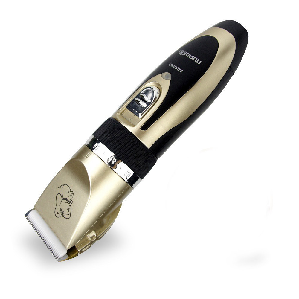 Бездротова машинка для стрижки тварин BaoRun P2 золотиста Винница - изображение 1
