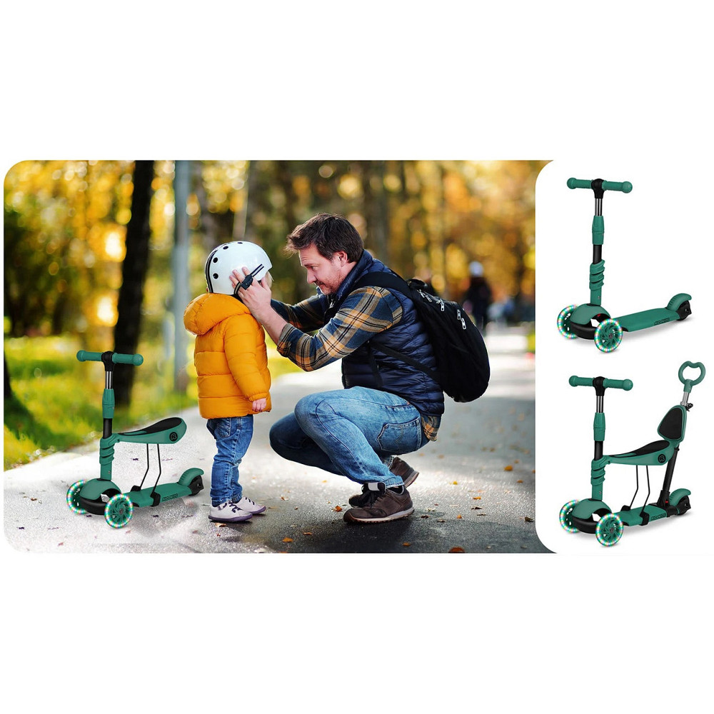 Самокат детский трехколесный Ricokids Todi зеленый Киев - изображение 7