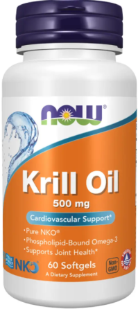 Олія криля Now Foods Krill Oil 500mg 60 гел капс Київ