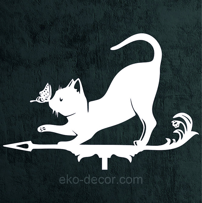 Декоративное настенное Панно «Кот» Декор на стену 110*76 см, Белый Киев - изображение 4