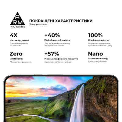 Стекло защитное Armorstandart Pro Google Pixel 9 Pro XL Black (ARM79889) Винница