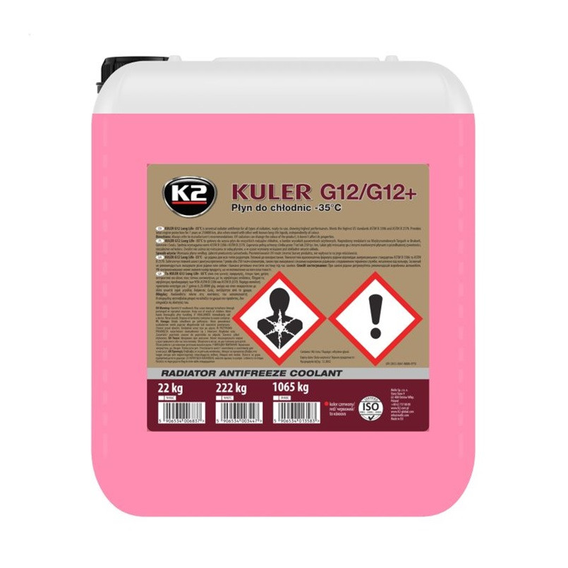 Антифриз K2 Kuler Long Life G12 -35°C червоний готовий 22кг Львів - фото 1