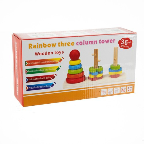 Детский Пазл-сортировщик деревянный из 15 деталей 3 вида форм Kruzzel (19870) Нововолынск - изображение 9