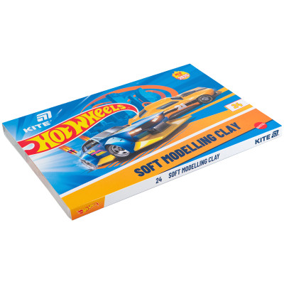 Пластилін Kite Hot Wheels восковий, 24 кольори, 480 г (HW25-089) Вінниця - фото 2