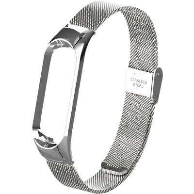 Ремінець до фітнес браслета BeCover Metal для Xiaomi Mi Smart Band 5 Silver (705147) Вінниця - фото 1