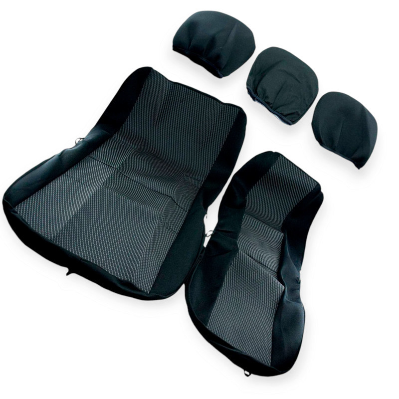 Чохли універсальні. 2+1 передні universal b coper, bus чорні тканина салону Мукачево - фото 1