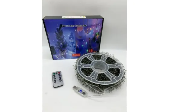 Гирлянда Роса на катушке фейерверк - мишура от USB, 50м, 1500LED + пульт Мультик Коломия