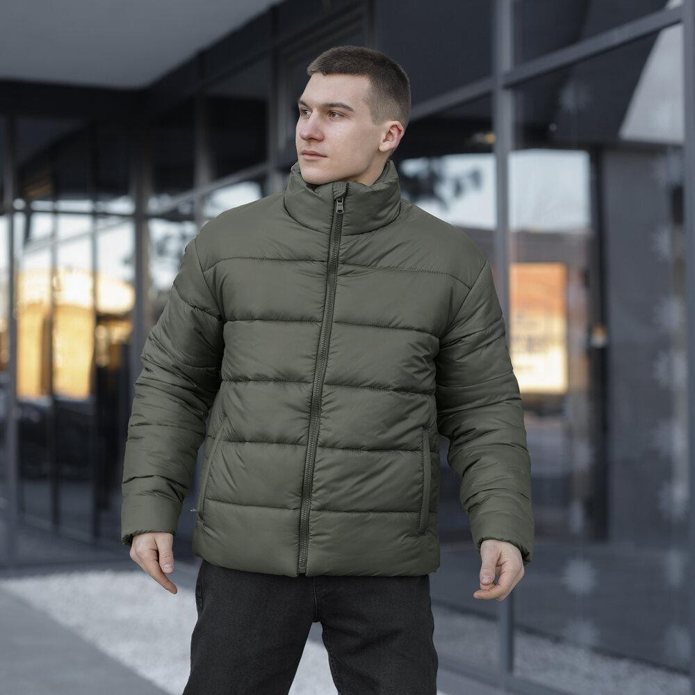 Чоловіча зимова куртка хакі Pobedov Bubble Gum Київ - фото 1