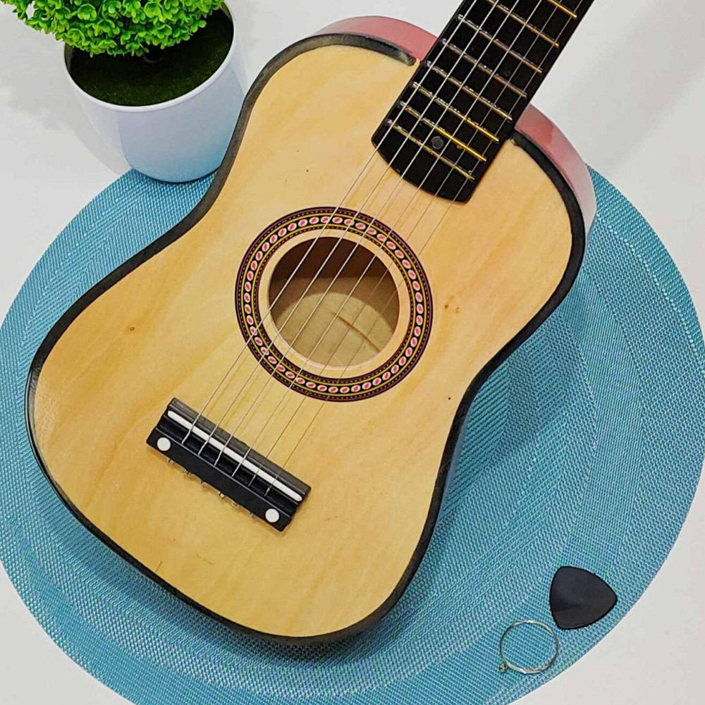 Гітара дерев'яна дитяча 6 струн Бежева (M 1369) Чернігів - фото 6