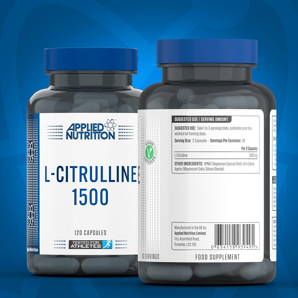 L-цитруллин Applied Nutrition L-CITRULLINE 1500 120 CAPS Луцк - изображение 2