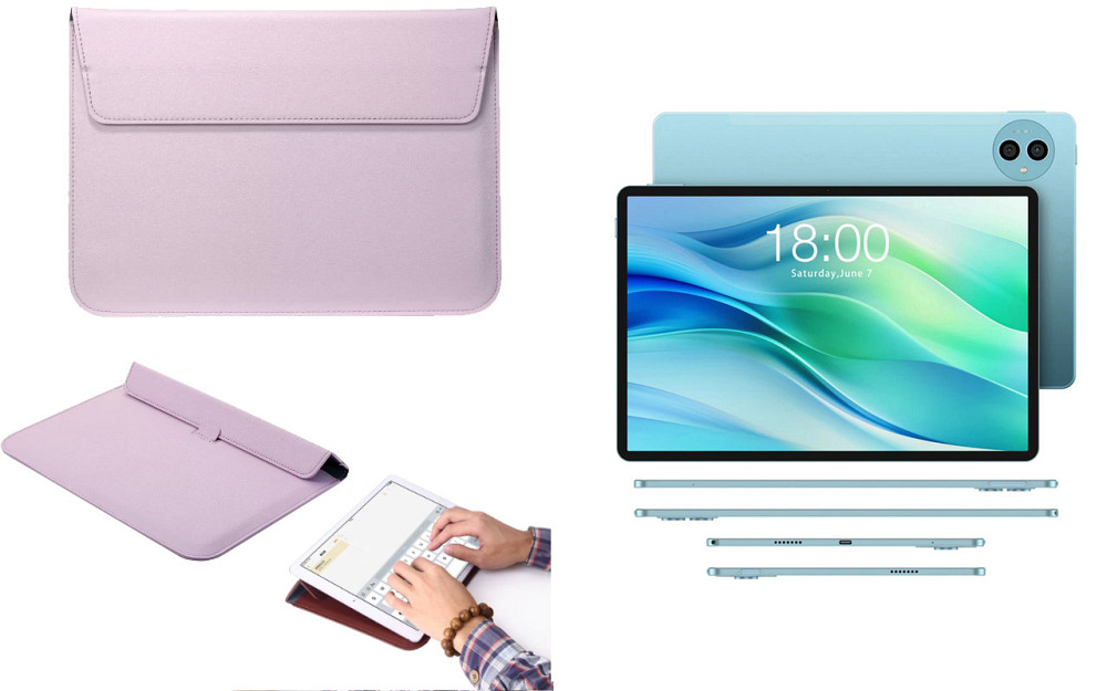 Чехол-конверт VitoCase для Teclast P50, с функцией подставки для планшета Фиолетовый Киев - изображение 1