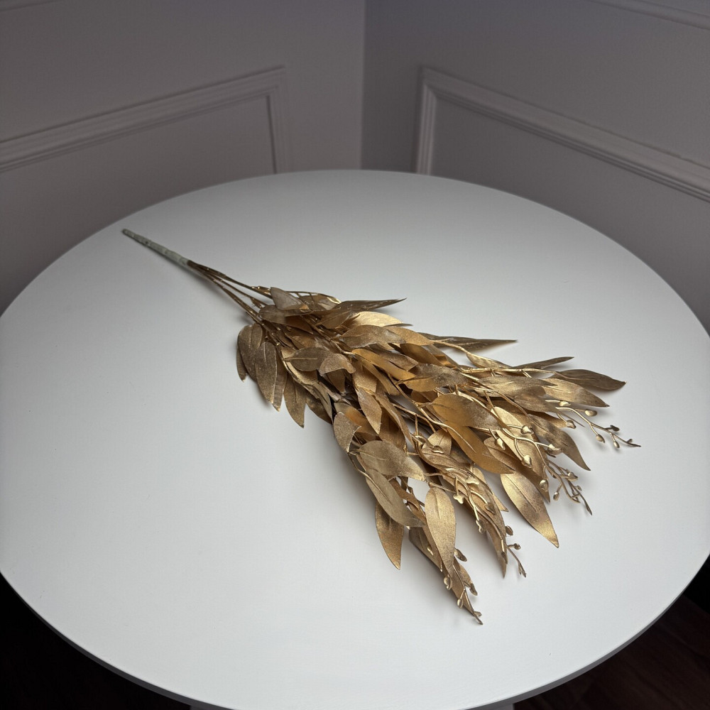 Рускус букет искусственный, В-55 см 5шт/уп. Цвет: золотой OZ-82 Львів - фото 2