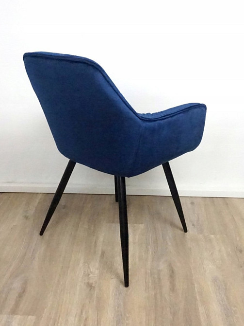 Стілець CHERRY VELVET чорний каркас/синій BL.86 Київ - фото 10