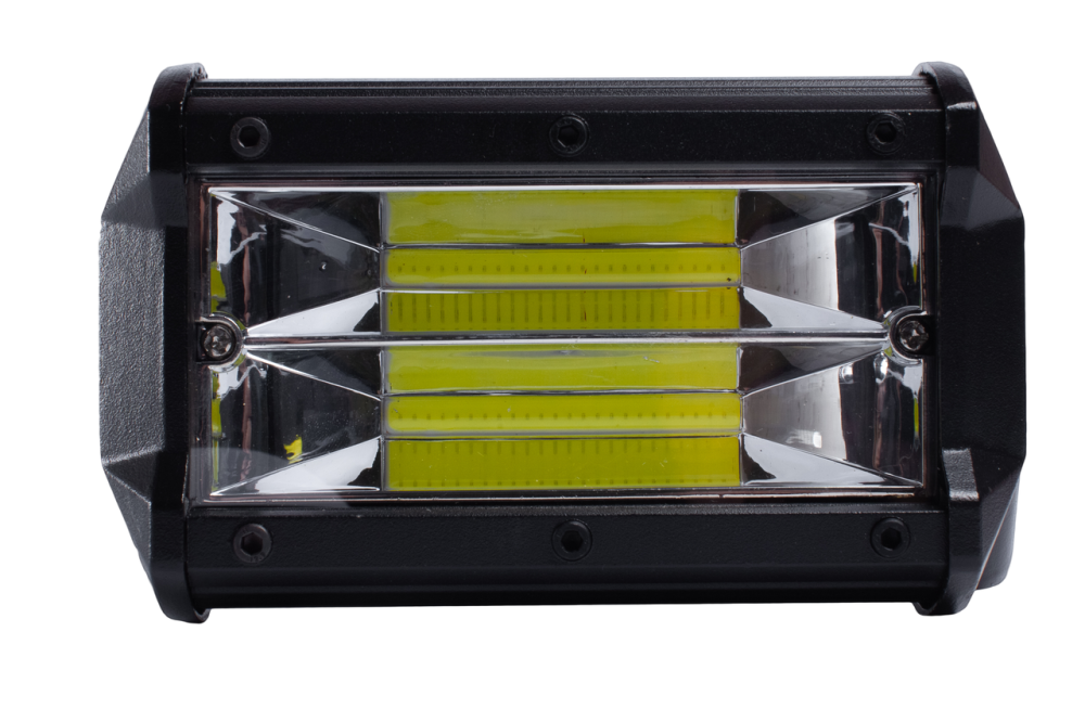 Фара LED прямокутна (chip COB) 72W 6000K (2 діода) (12.5 см х 8см х 6см) Мукачево - фото 4