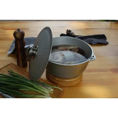 Котел туристический Brizoll алюмінієвий з дужкою та кришкою 2 л (12-002-1) Винница