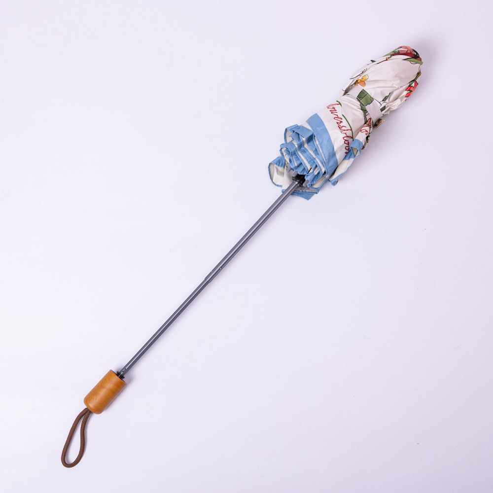 Парасолька механічна елегантна з принтом міцна надійна з поліестеру діаметр 99 см Синій HP-23-15BL Коломыя - изображение 3