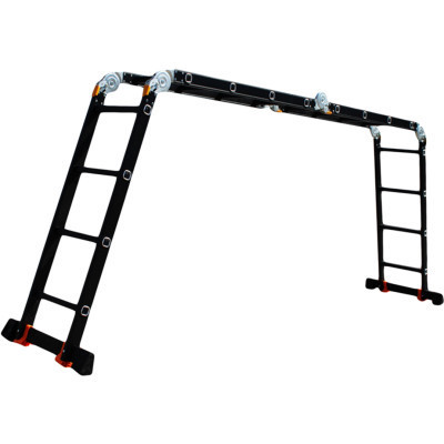 Лестница GTM трансформер 4*4вт. 1,17-4,6м анодированный алюминий (KMP404A) Винница - изображение 1