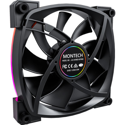 Кулер для корпуса MONTECH AX140 PWM BLACK Винница - изображение 3