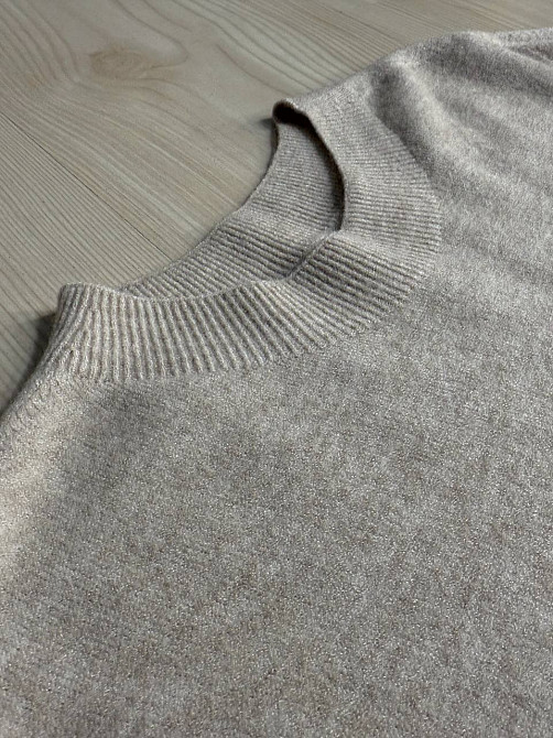 Светр жіночий A-N 2403 водолазка гольф базовий з круглим горлом, бежевий, one size Київ - фото 12